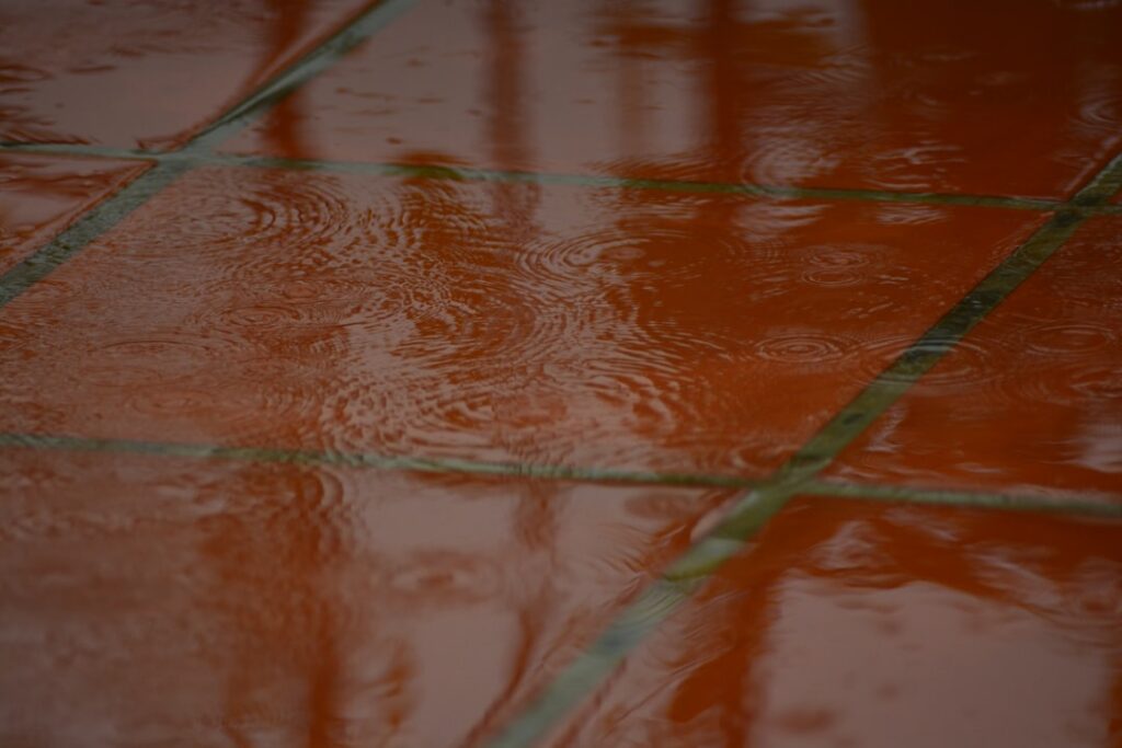 rouille carrelage