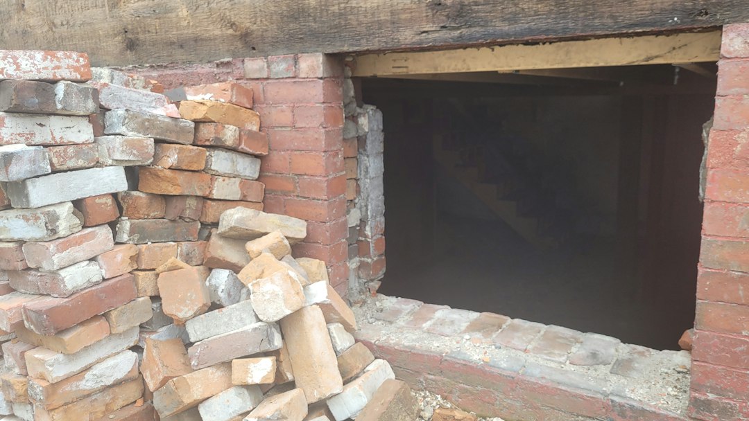 damp basement wall